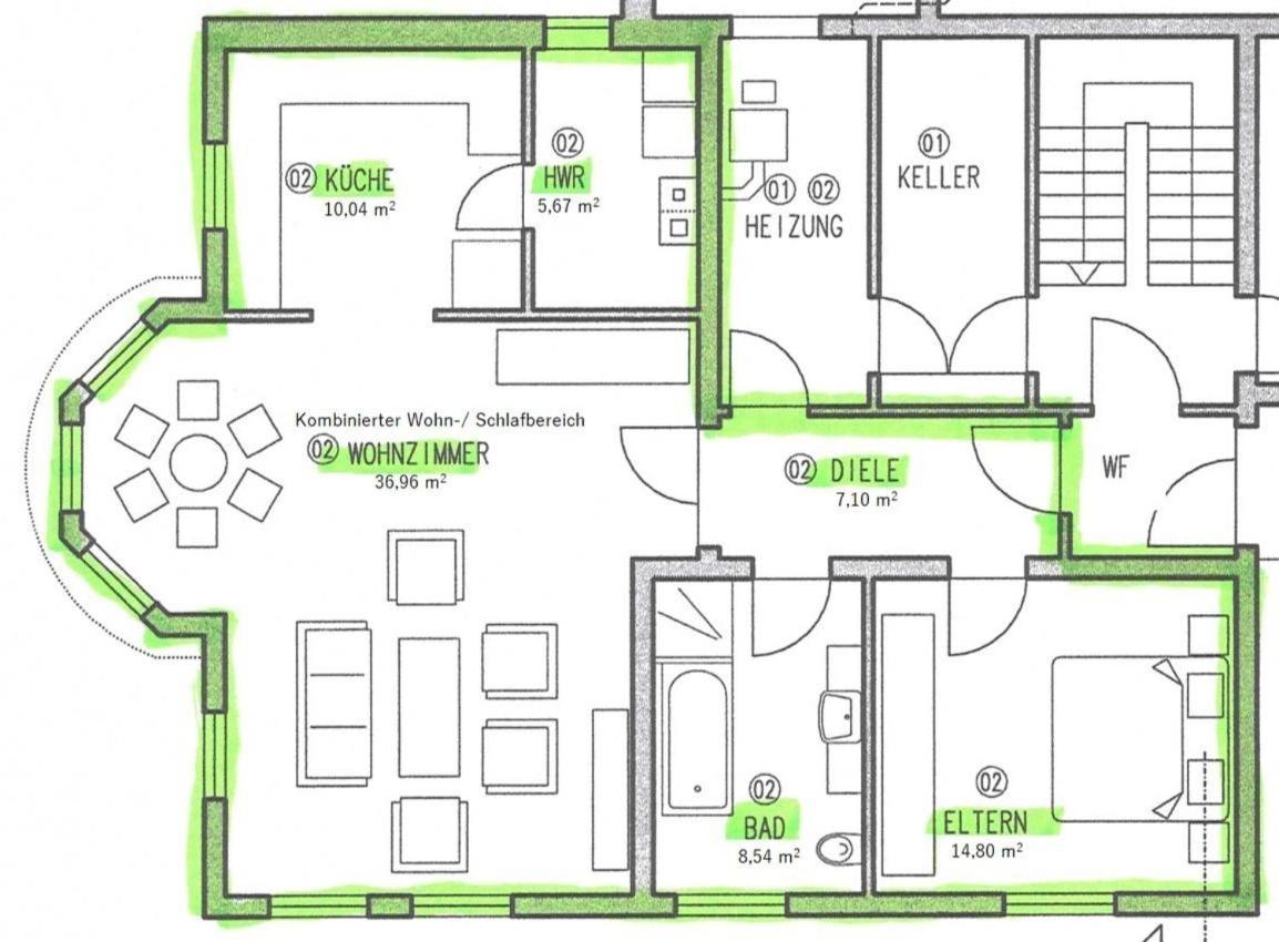 Ferienwohnung Hubertus Irsch Ngoại thất bức ảnh